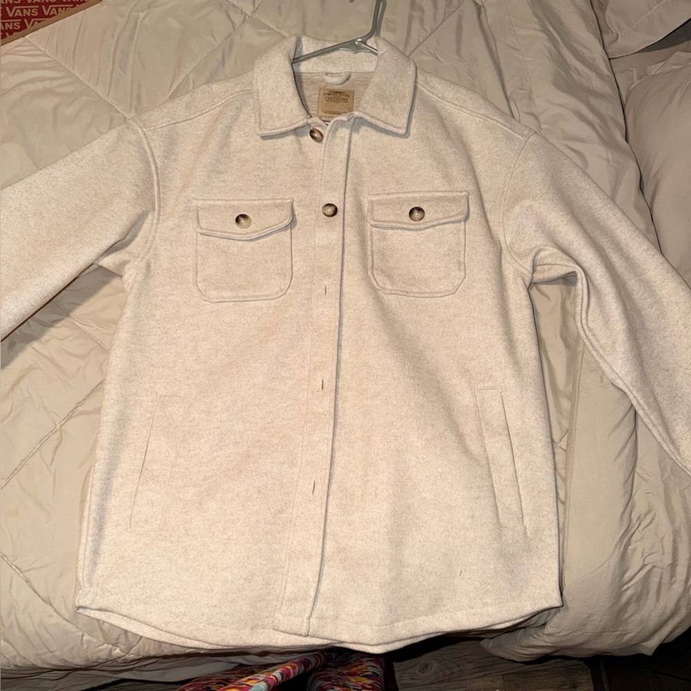 Men's Cream Trench Coat
